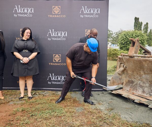 Ernest Taricone breaking ground on Akaya by Trasacco Residences at Akaya Groundbreaking